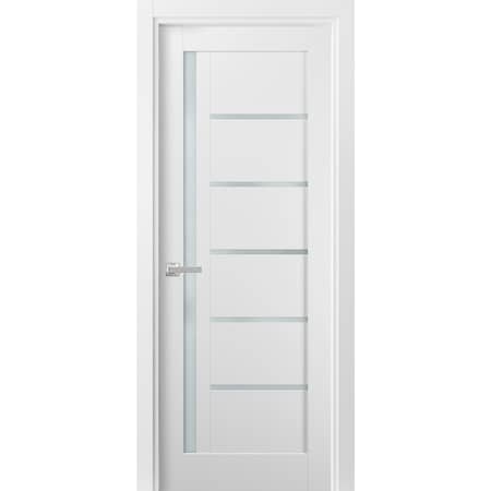 Sartodoors French Interior Door, 32" x 80", White QUADRO4088ID-WS-32